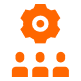 Customer relationship management icon