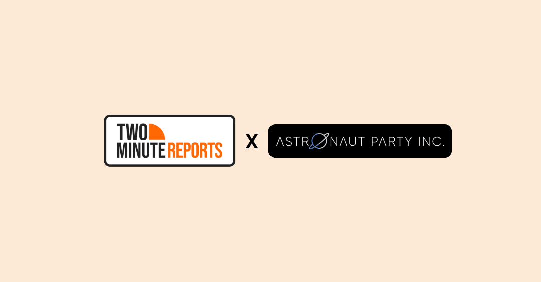 Astronaut Party Inc. Increases Ecommerce Revenue by Streamlining Data with Two Minute Reports