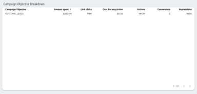 Facebook Ads Overview Report