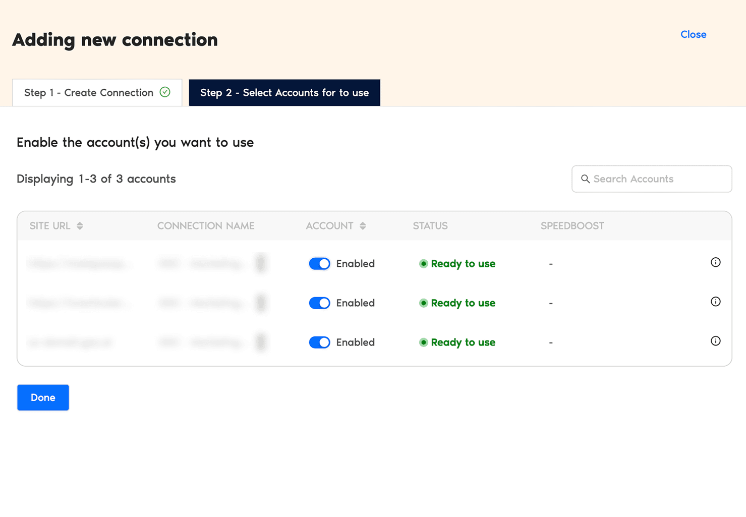 Connect Google Search Console Accounts To Looker Studio using Two Minute Reports