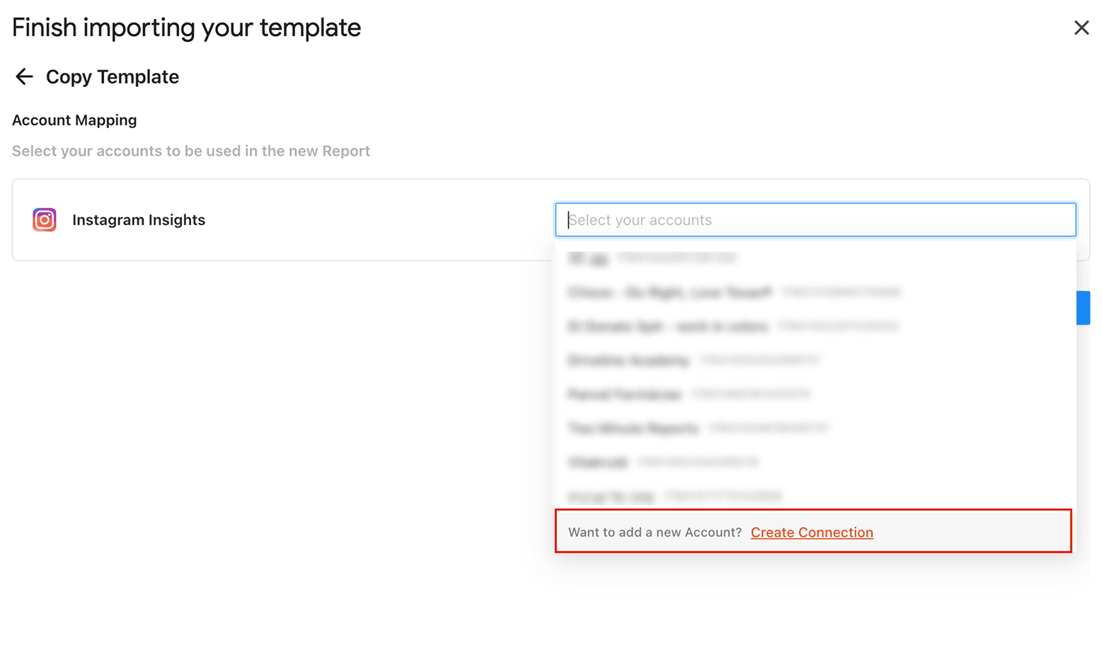 Import your client's Instagram Insights accounts to Google Sheets