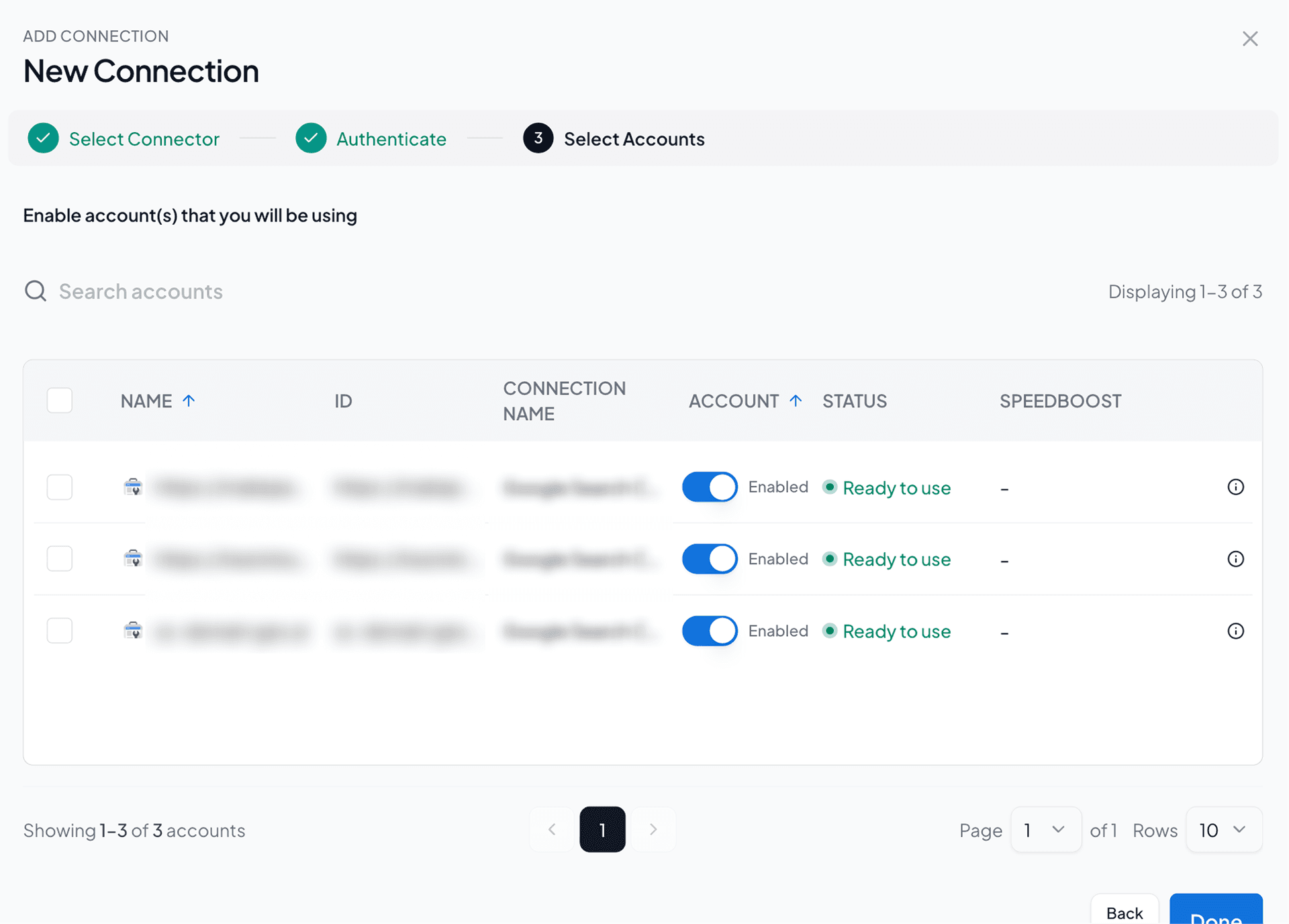 Enable the GSC accounts you want to track SEO performance