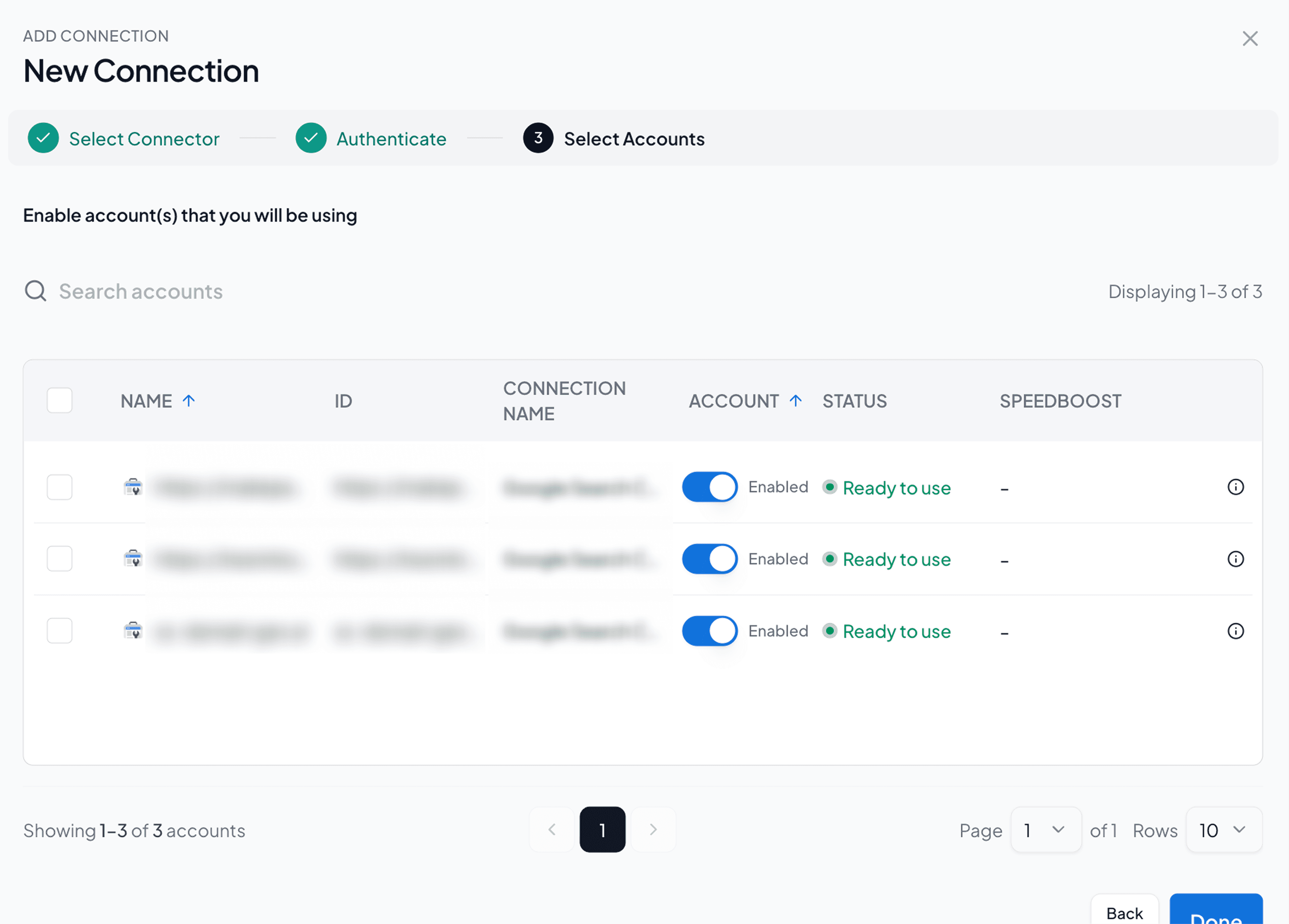 Enable the GSC accounts you want to track SEO performance
