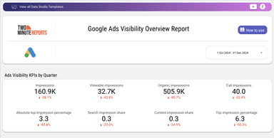 Google Ads Visibility Overview Report