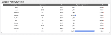 Google Ads Visibility Overview Report