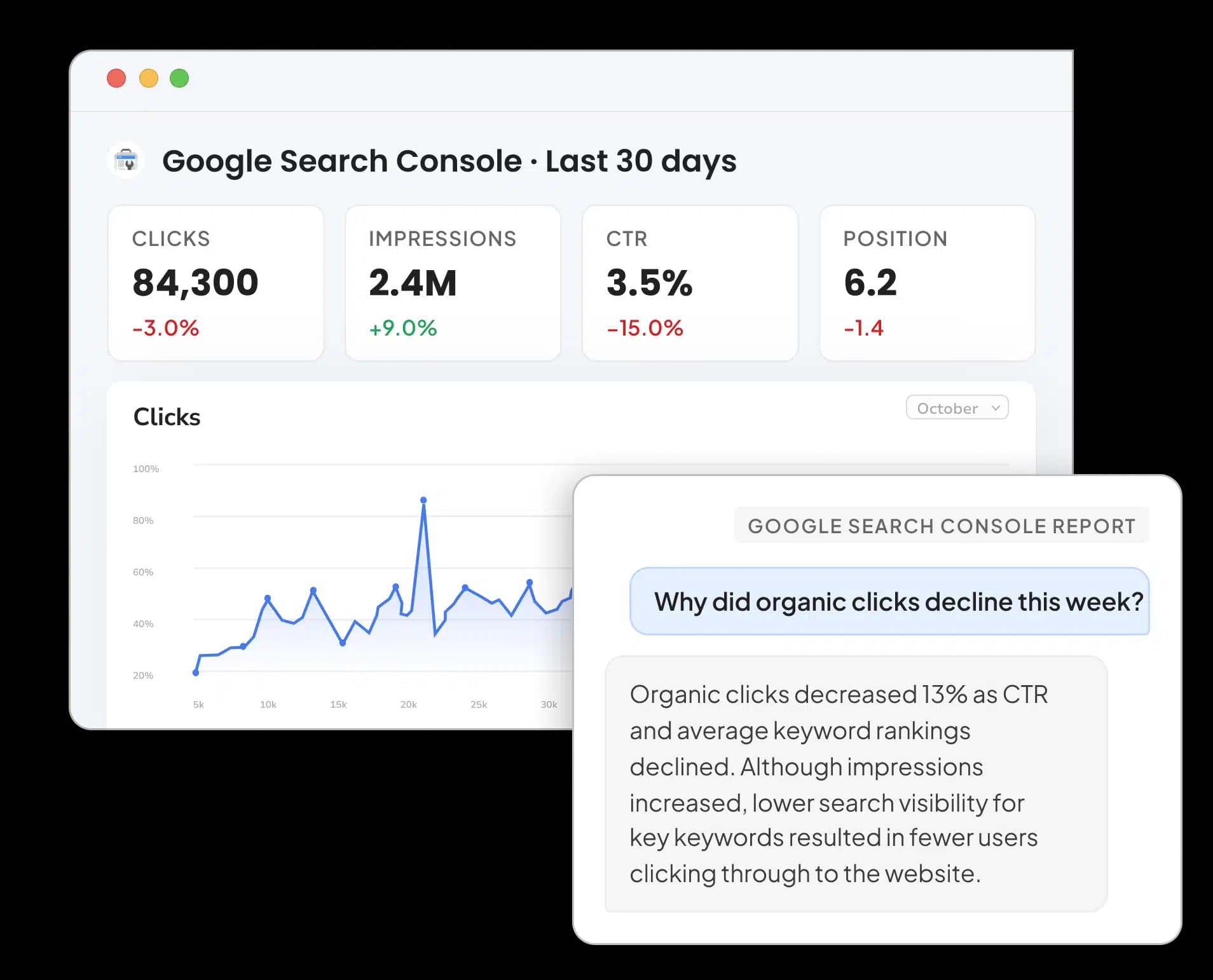Google Search Console Reporting Tool for Marketers and Agencies