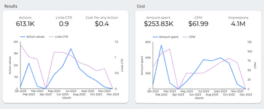 Instagram Ads Performance Overview Report