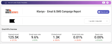 Klaviyo - Email & SMS Campaign Report