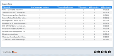 Youtube Insights - Video Performance and Insights 