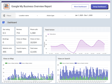 Google My Business Overview Report