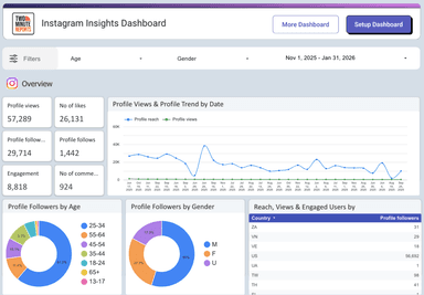 Instagram Insights Dashboard