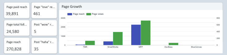 Facebook Page Insights Performance Overview Report