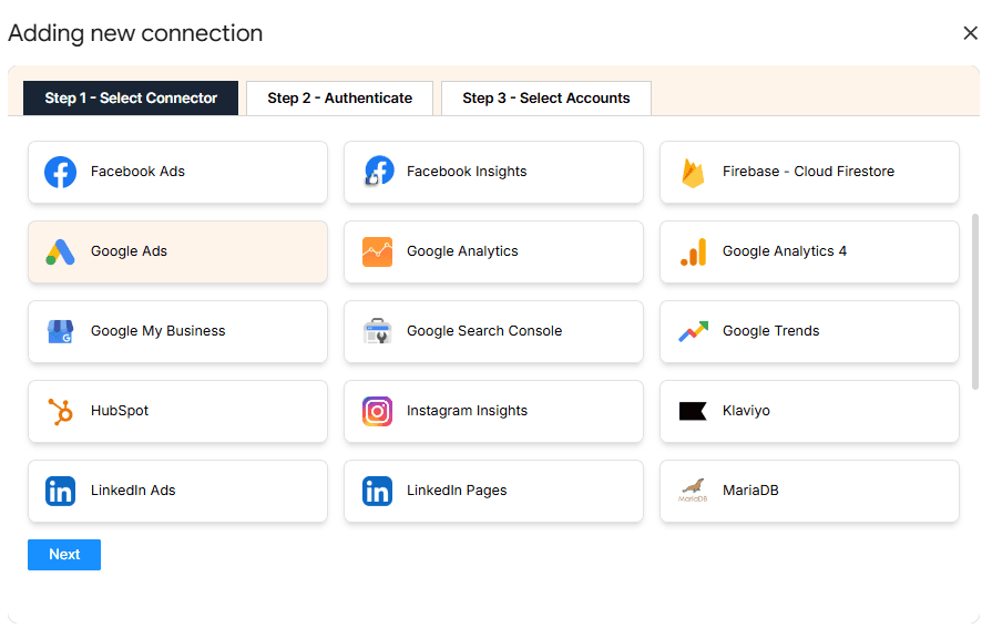 Google Ads connector