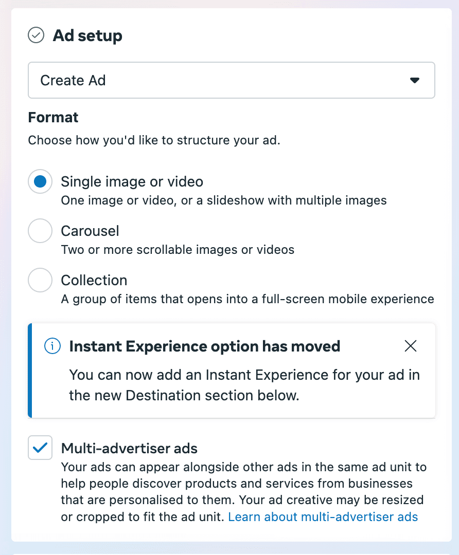 Facebook Ads copy