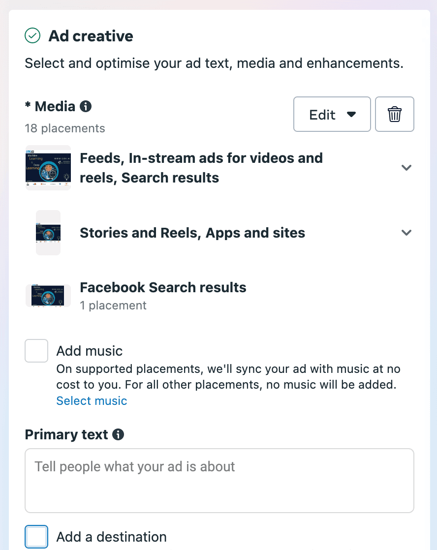 Facebook Ads creative