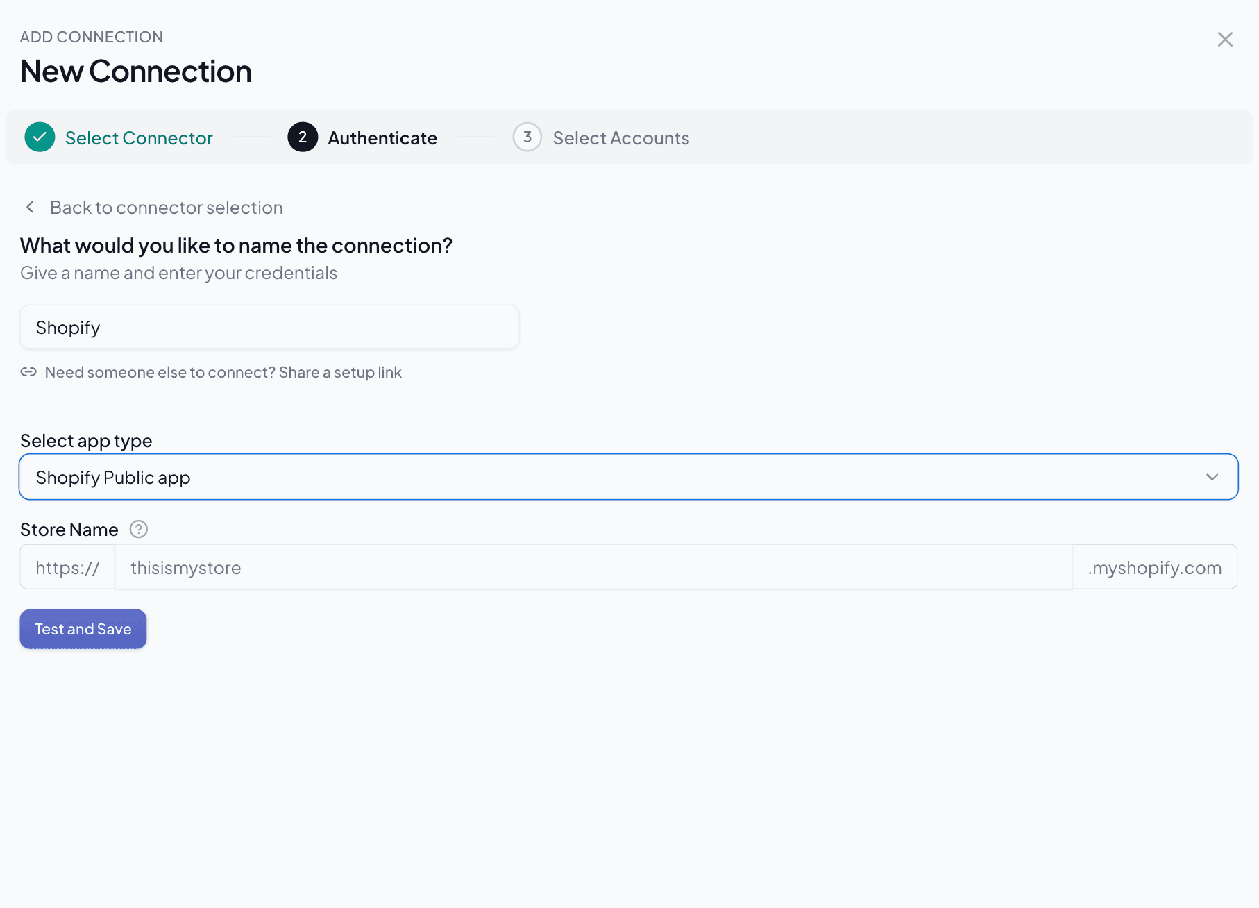 Authorize your Shopify store connection with Two Minute Reports