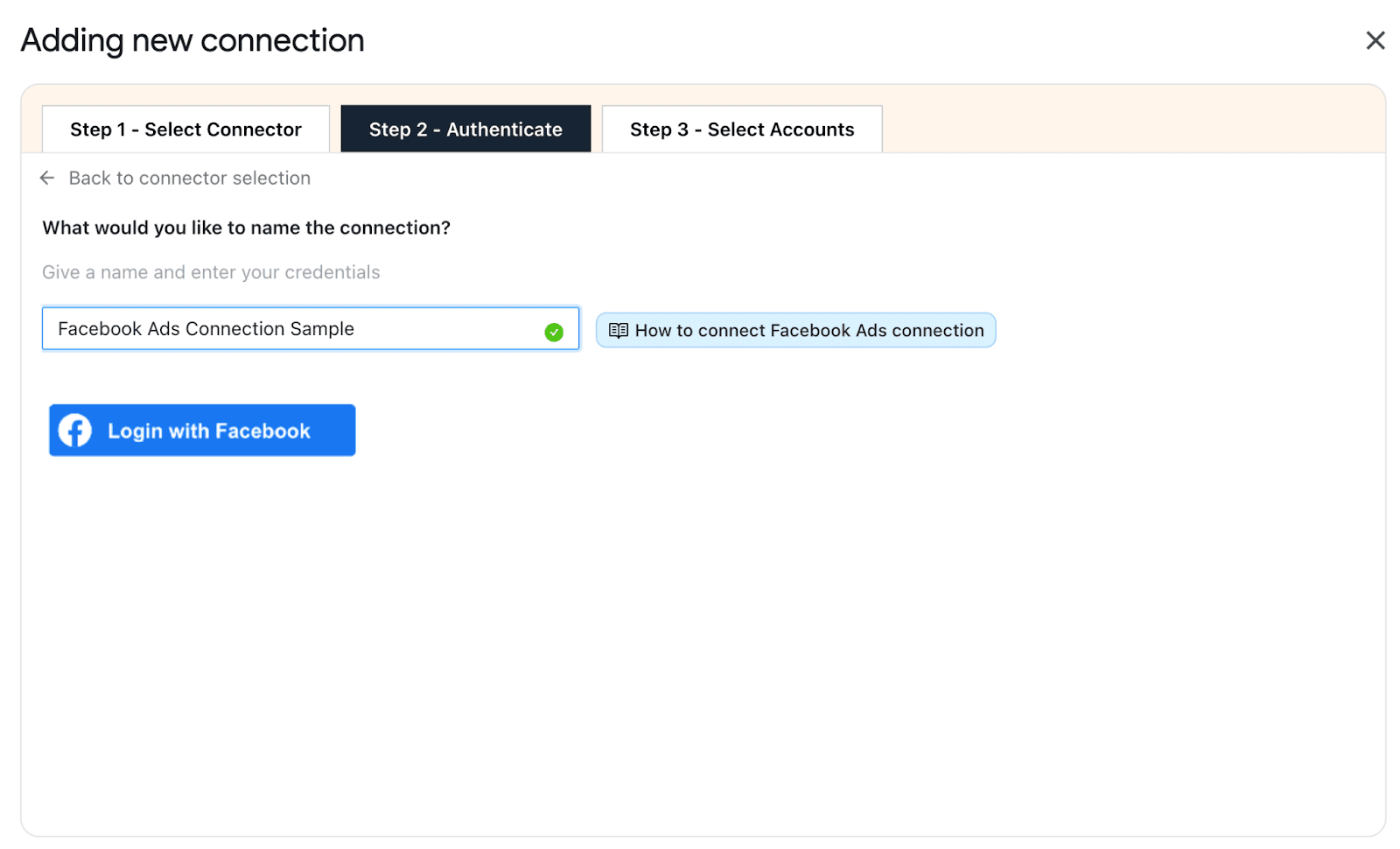 authenticate you connection to sync accounts with Two Minute Reports