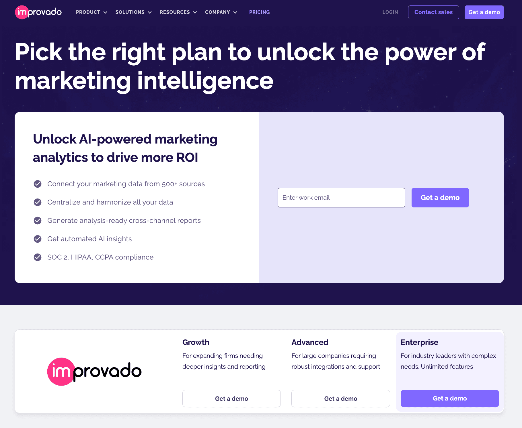 Improvado Pricing