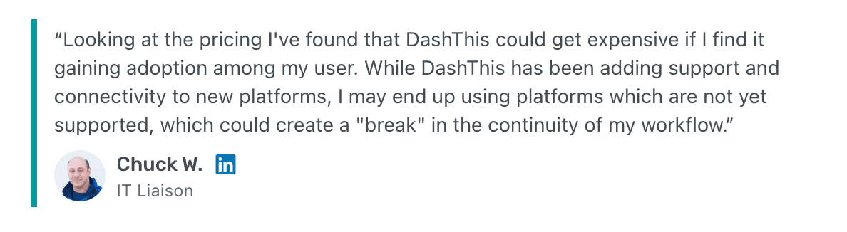 DashThis Capterra Review