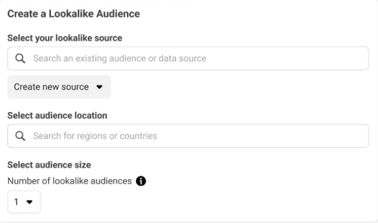 Facebook ads lookalike audience