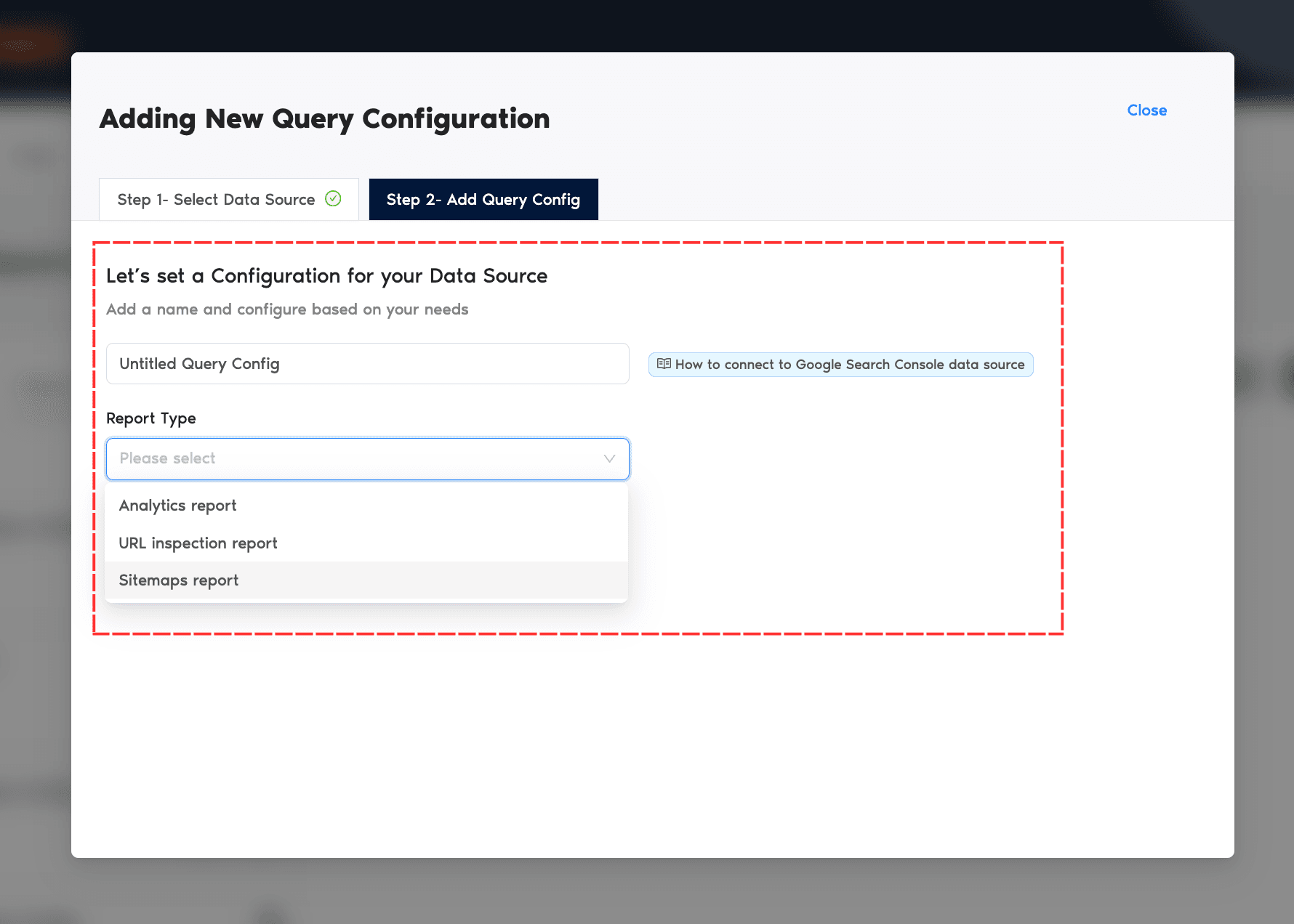 Add query config