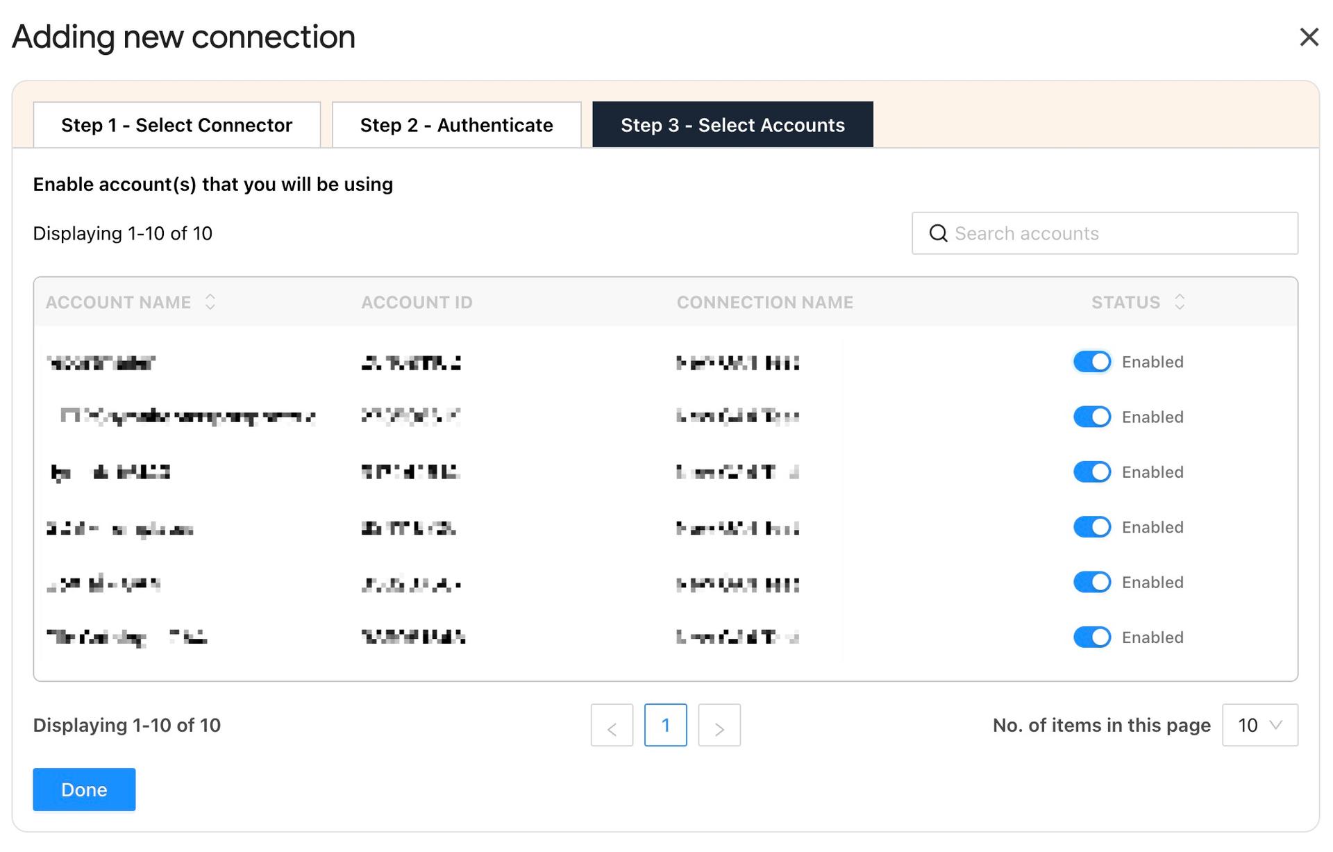 Select GA4 Accounts