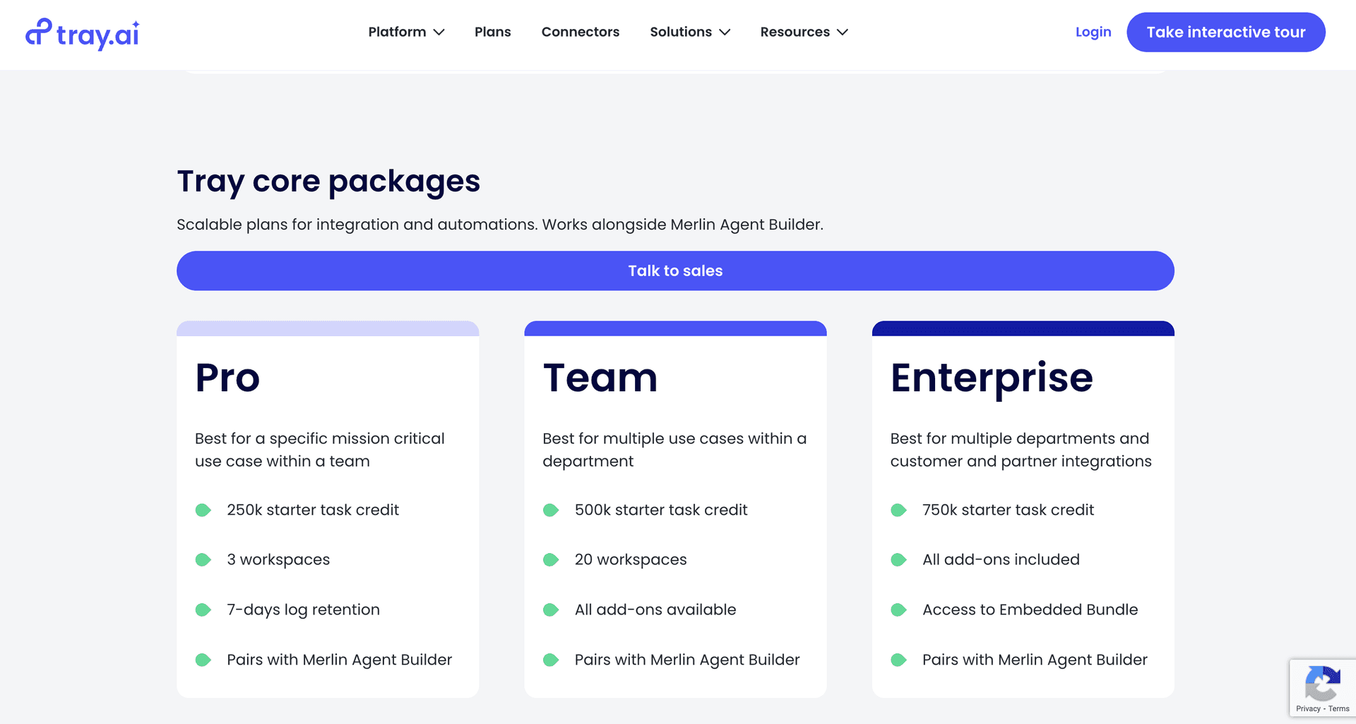 Tray.ai Pricing