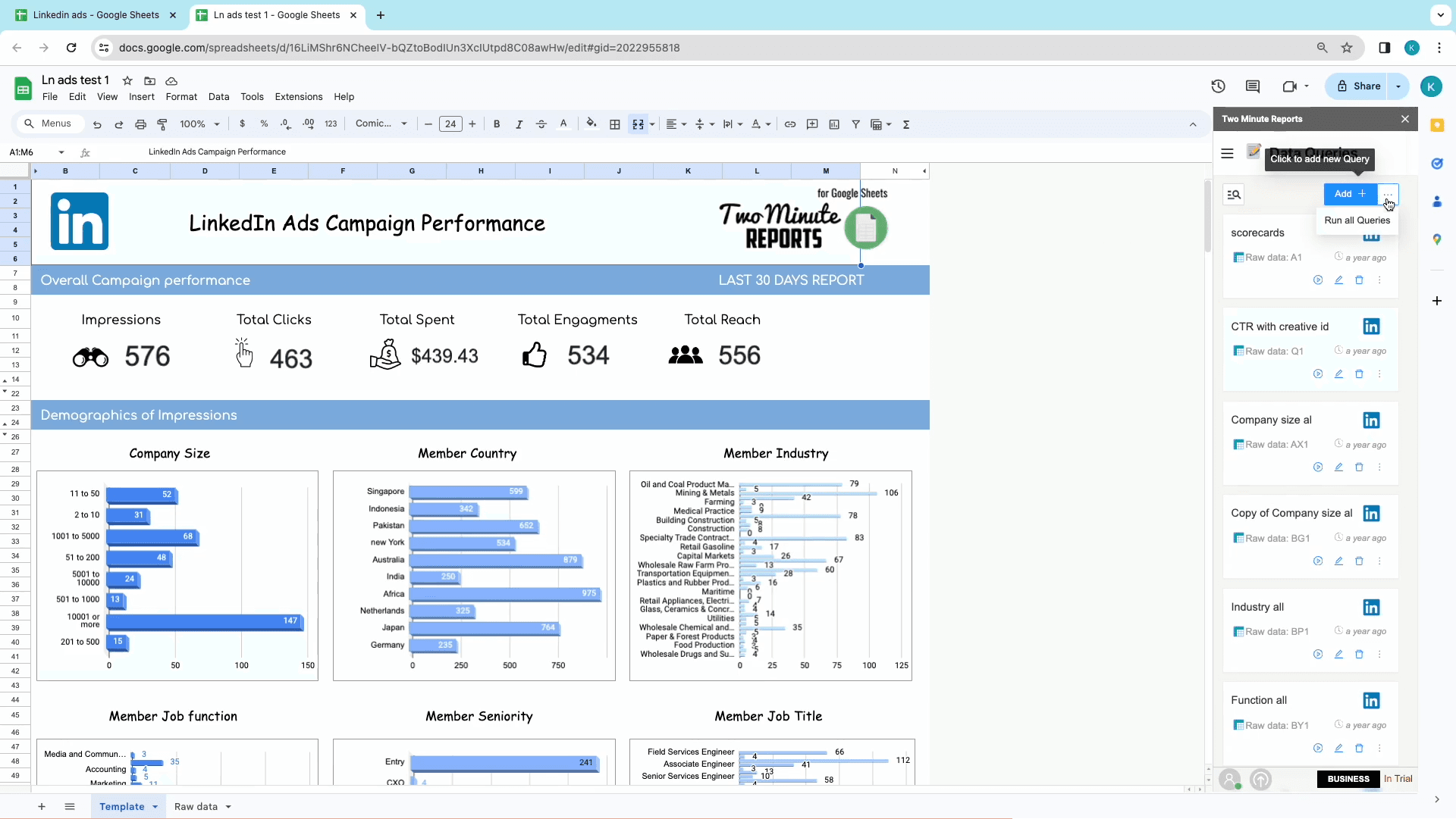 ga4 to sheets run all queries