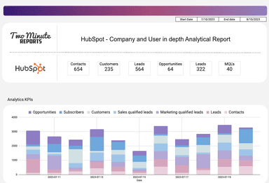 HubSpot - Company and User in depth Analytical Report