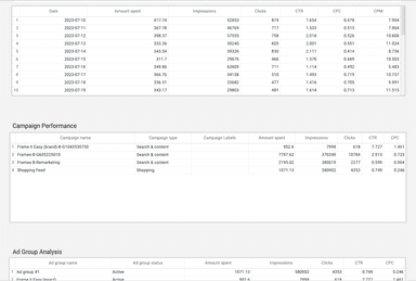 Microsoft/Bing Ads - Campaign and Ad Analysis Report