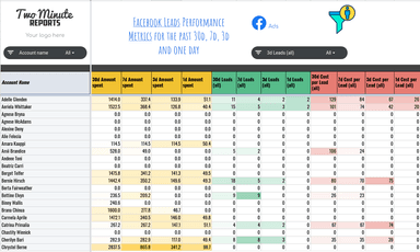 Monitor Leads Performance for Multiple Accounts