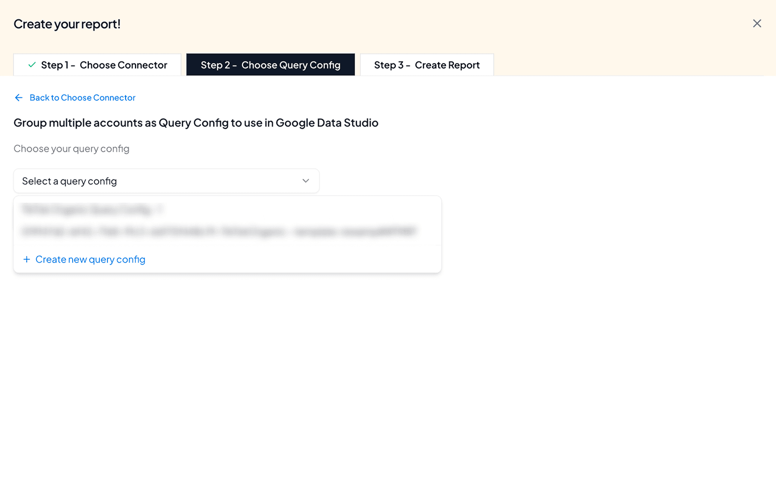 Create your TikTok Organic query configuration in Looker Studio