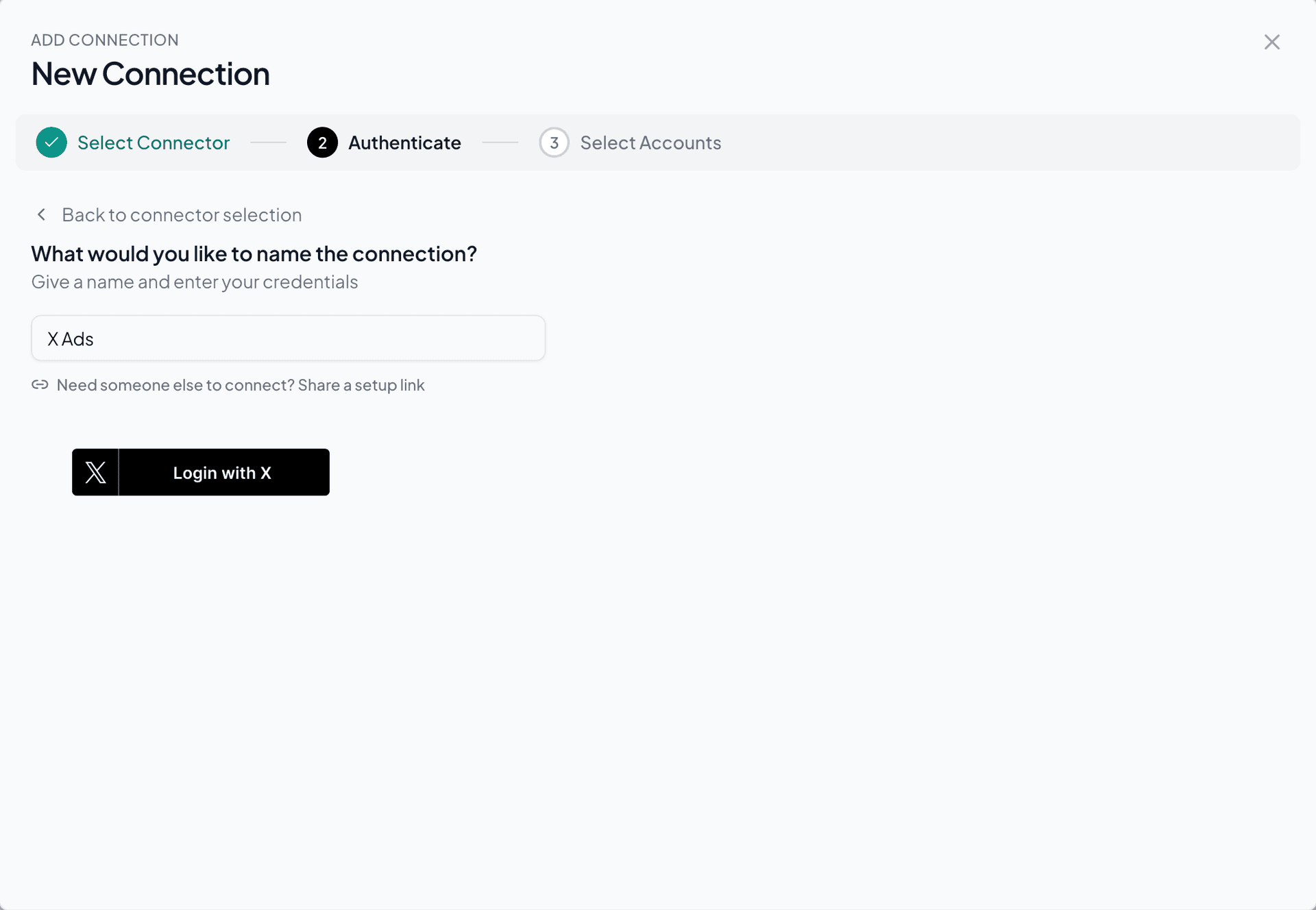 authorize X Ads with Two Minute Reports