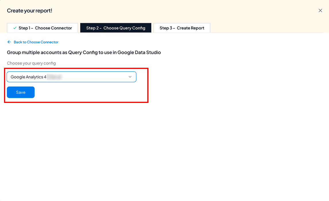 choose your query config