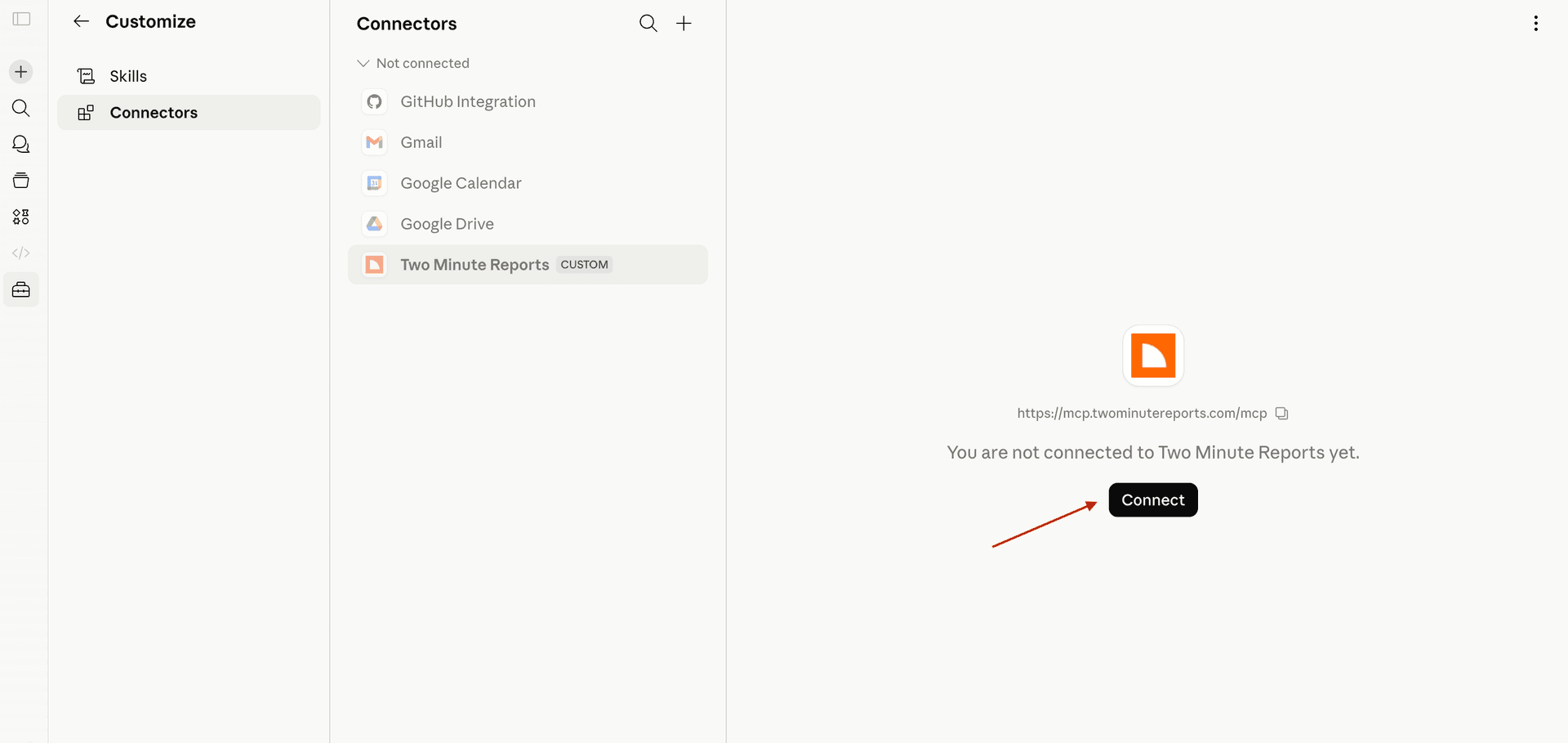 Click Connect and sync your ad accounts using the email linked to TMR