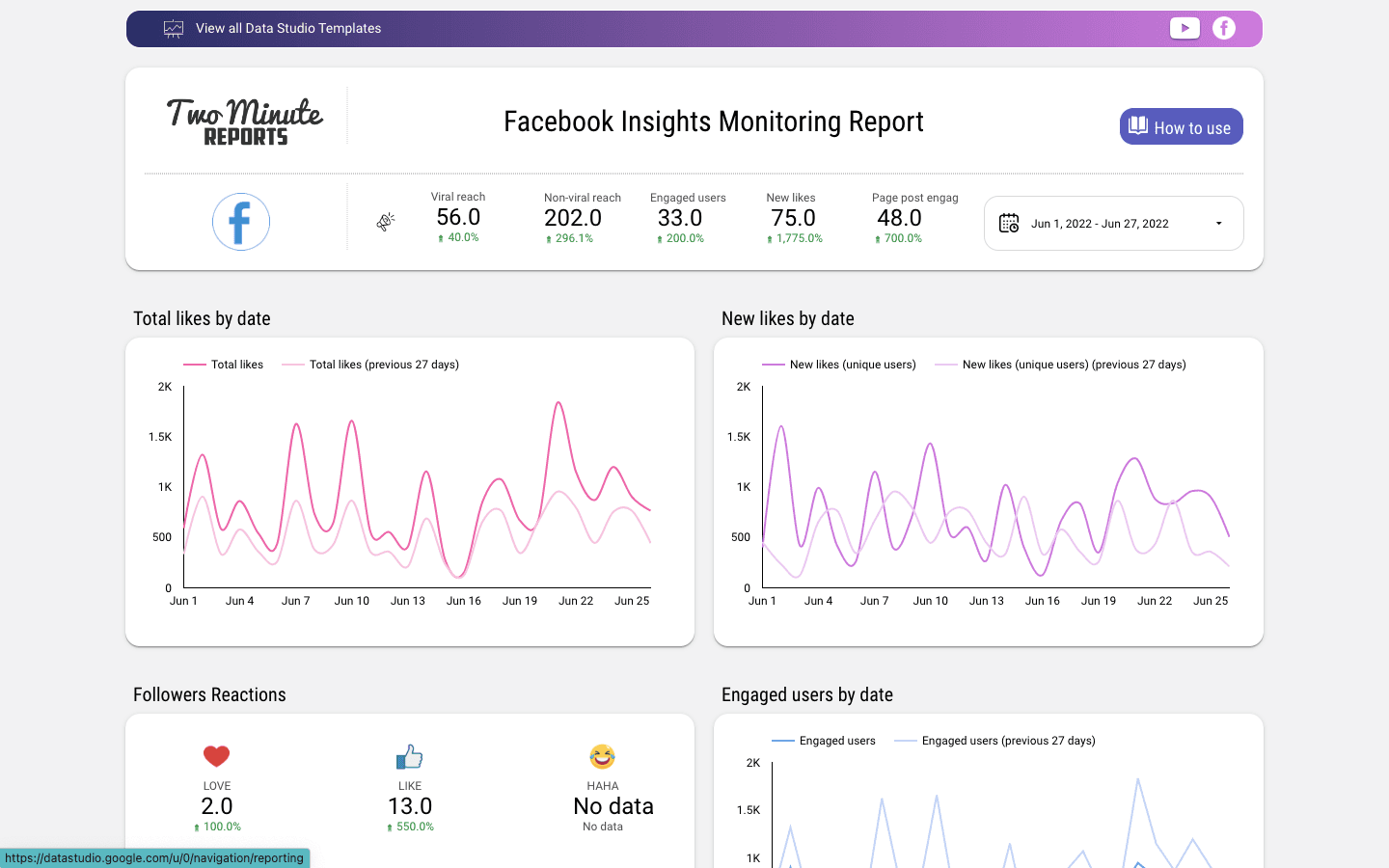 Facebook Insights Monitoring Report