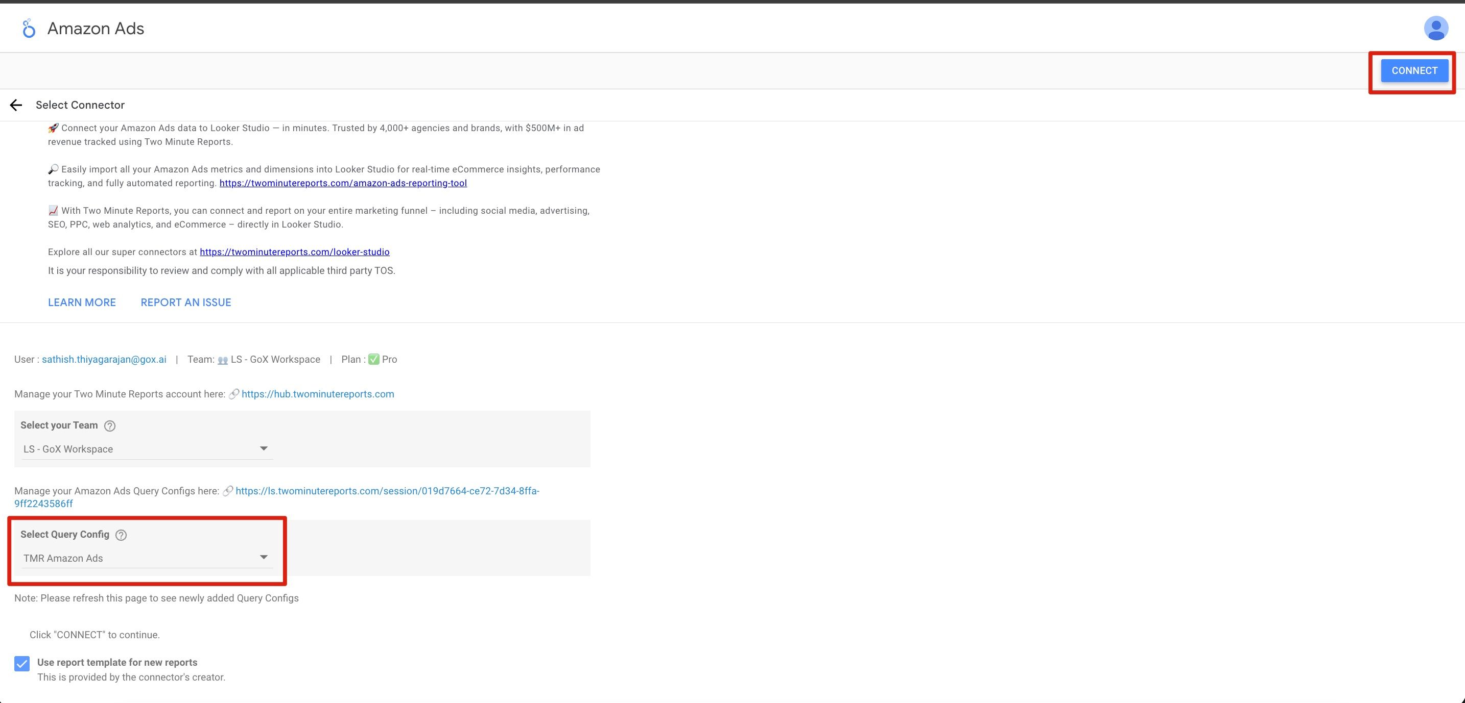 Select Query Config