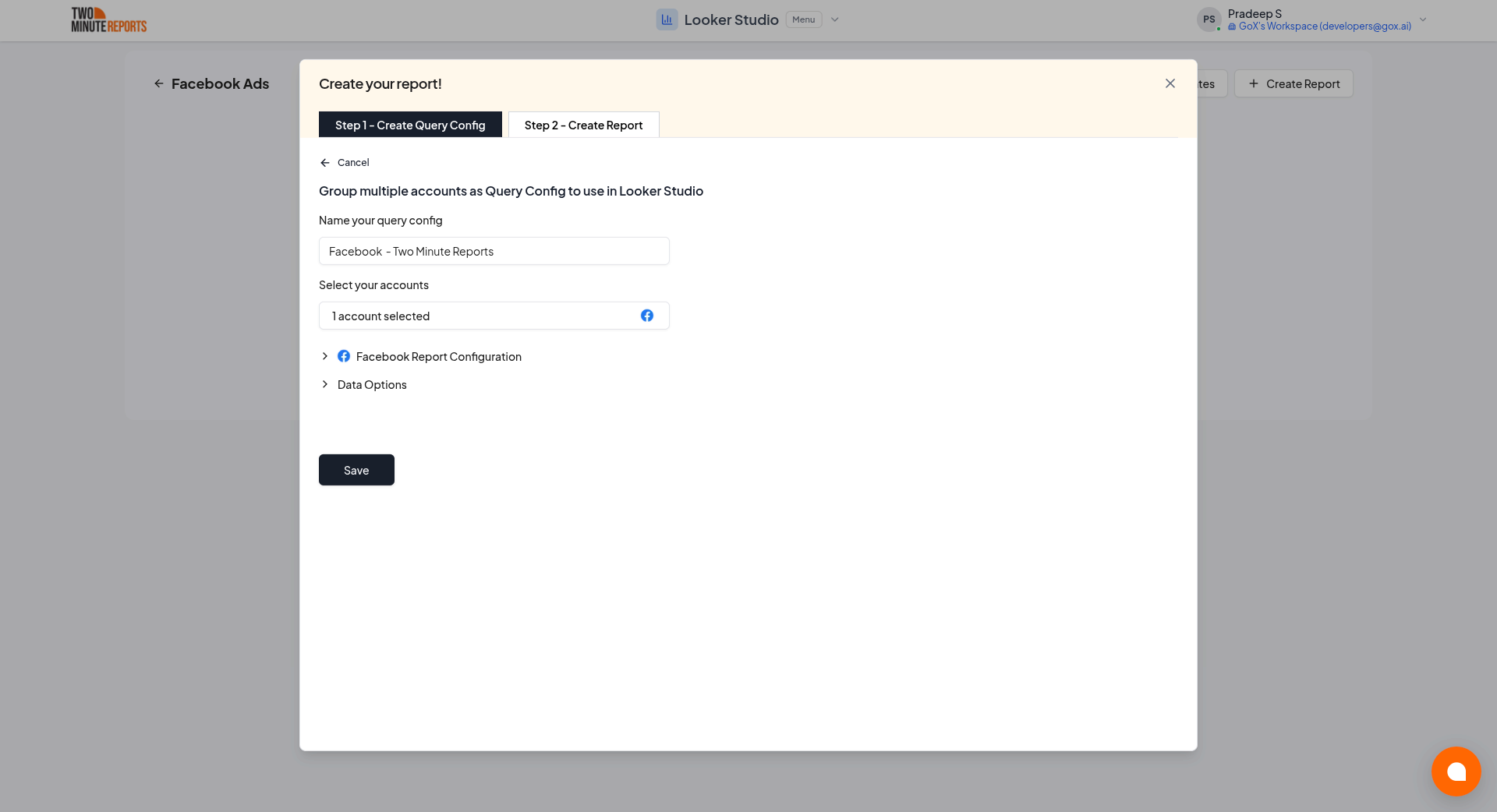 Create Query Config