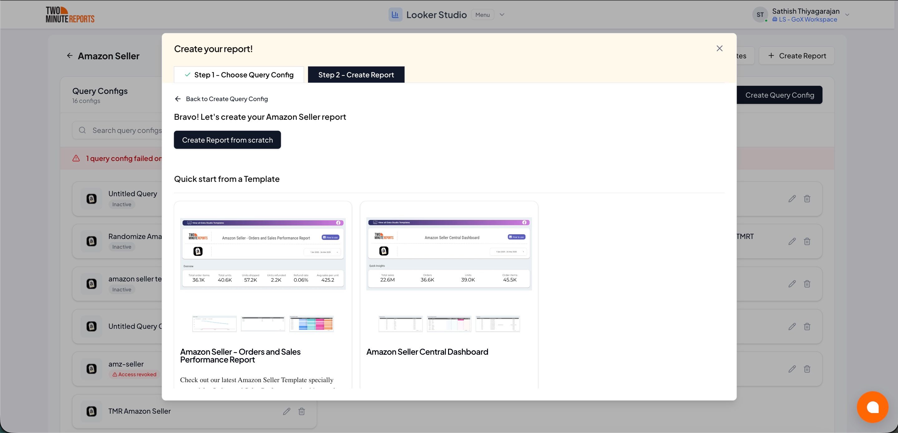 Create Report Finish