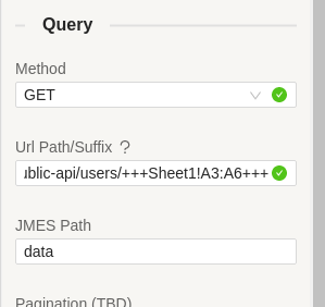 Range formula in suffix URL field