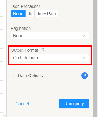 Grid format config