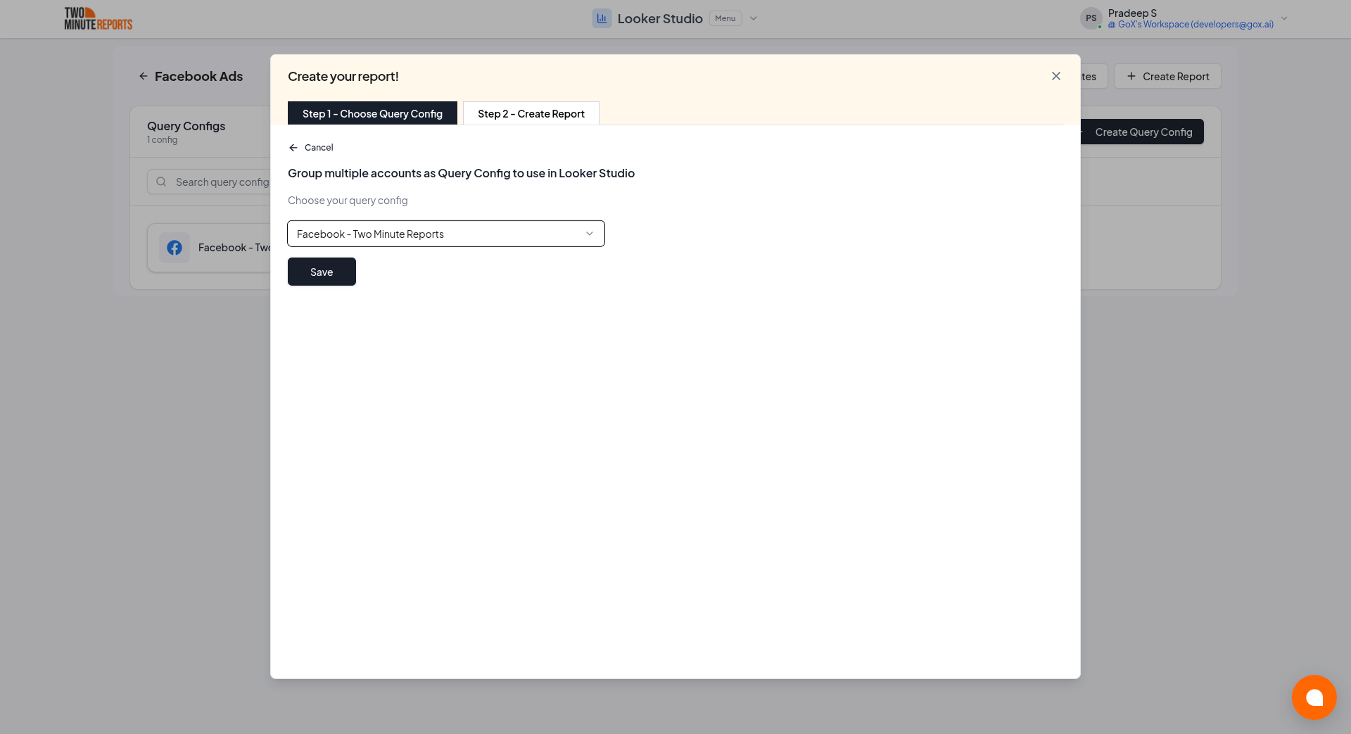Choose Query Config