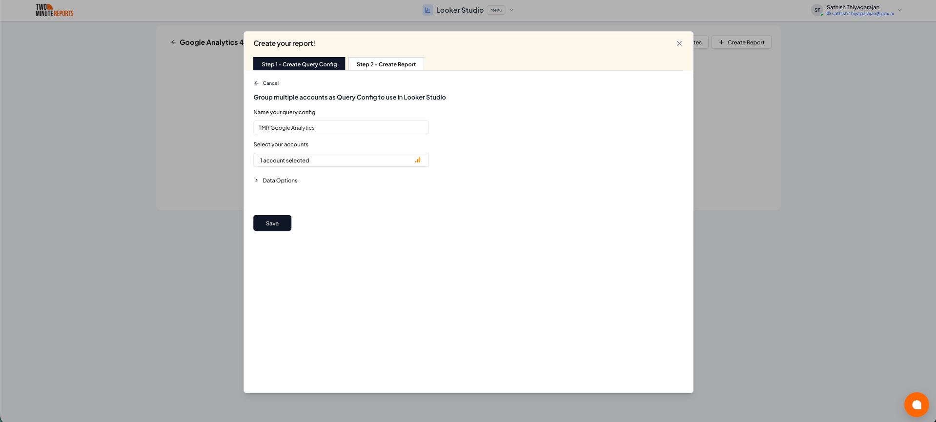 Create Query Config