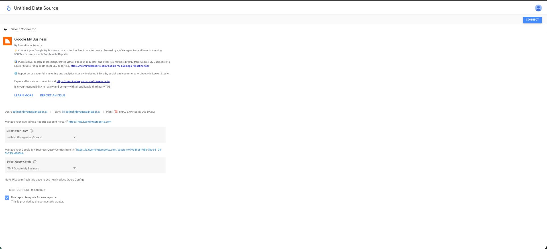 Select Query Config