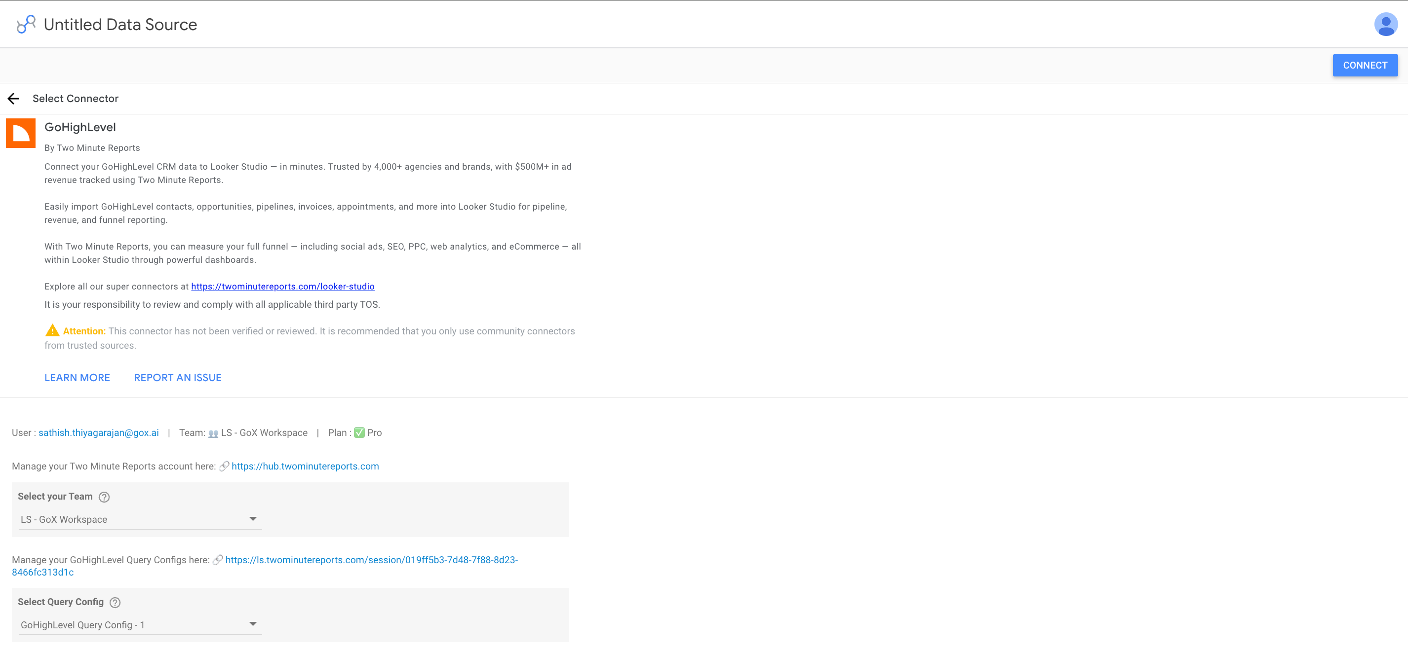 Select Query Config
