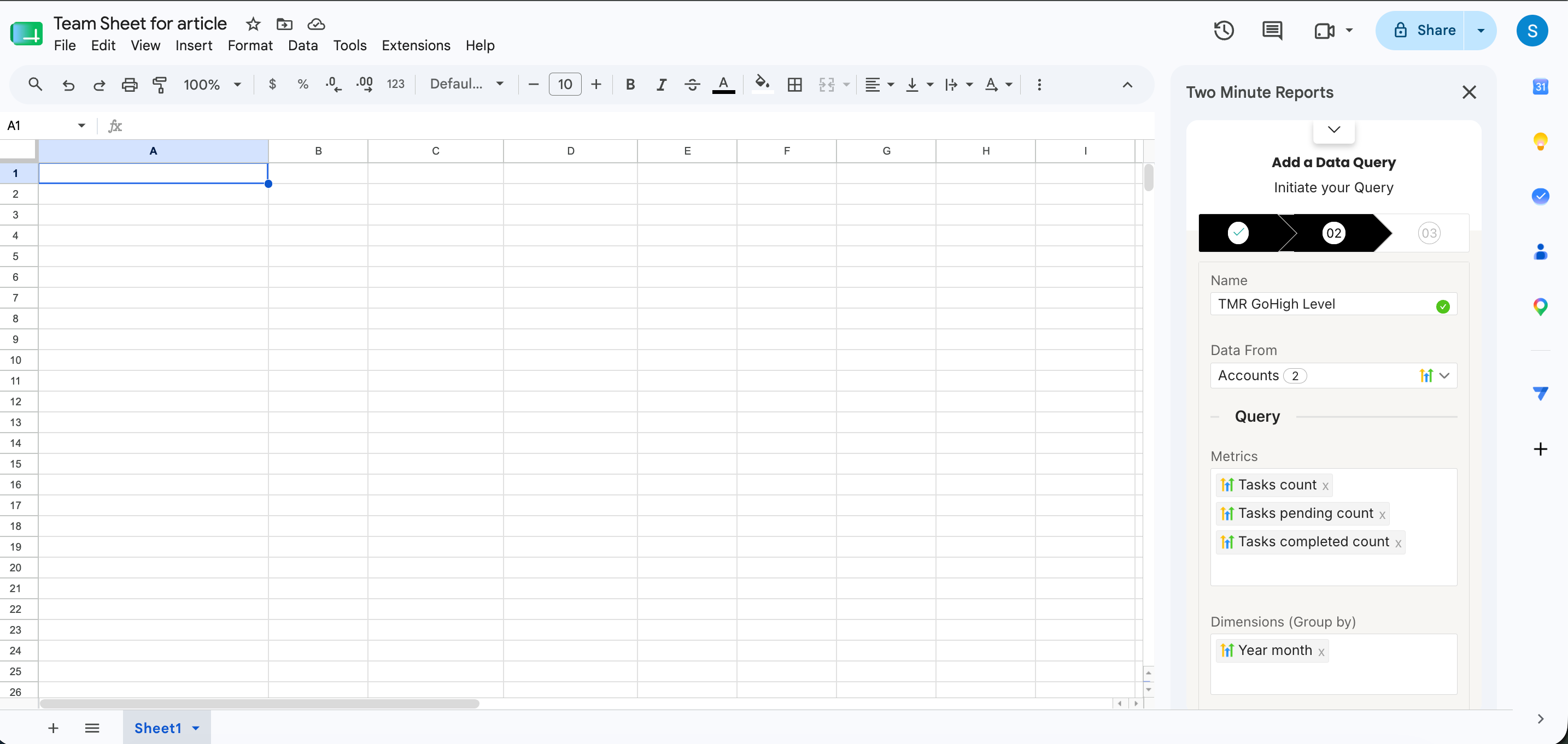 Create Query