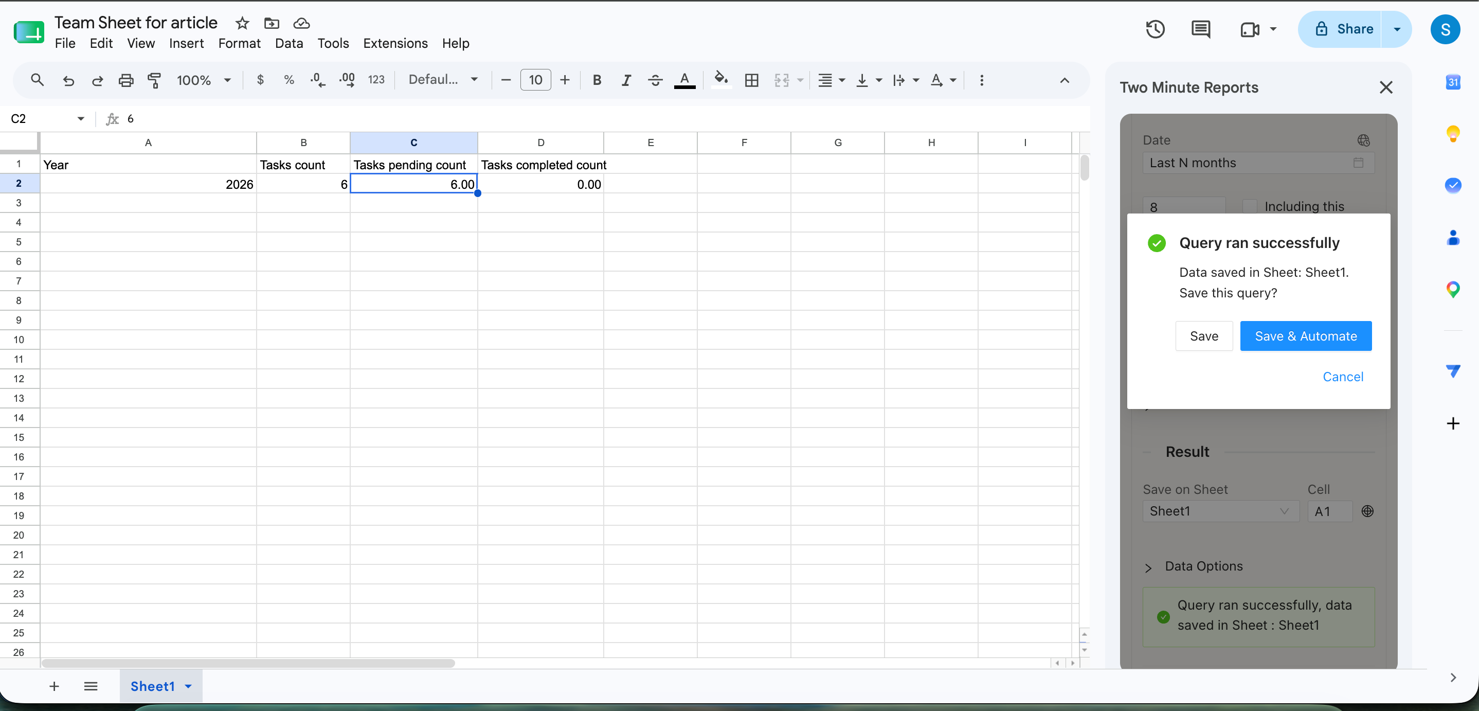 Query Results