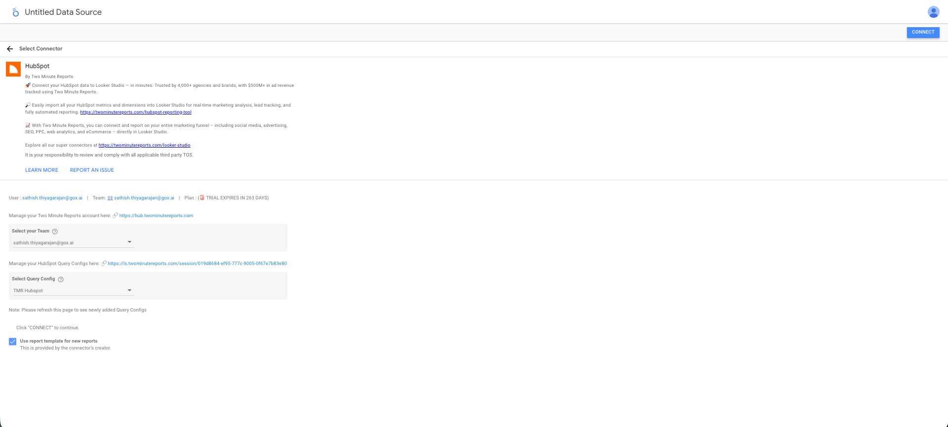 Select Query Config