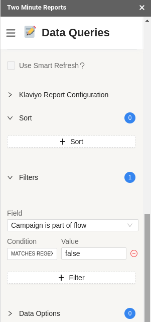 Filter for campaigns only in Google Sheets