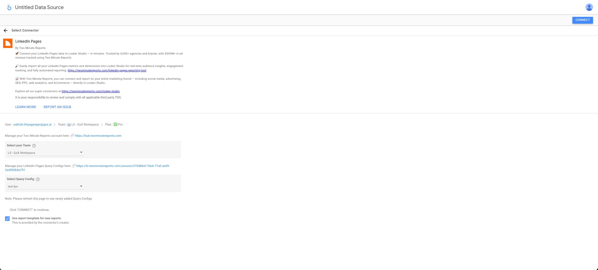 Select Query Config